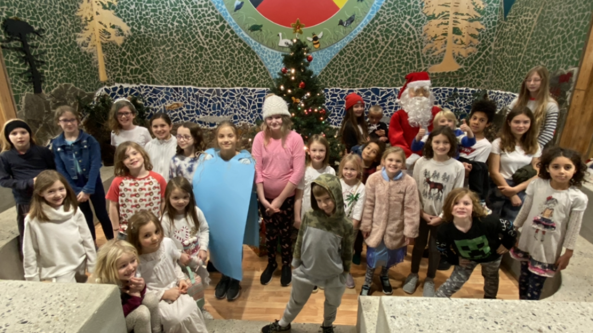 CBES Students in Winter Camouflage for December Spirit Day